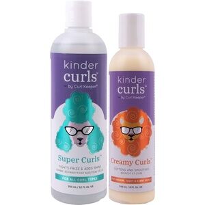 Kinder Curls Bundle of Super Curls Styler and Creamy Curls Hair Moisturizer